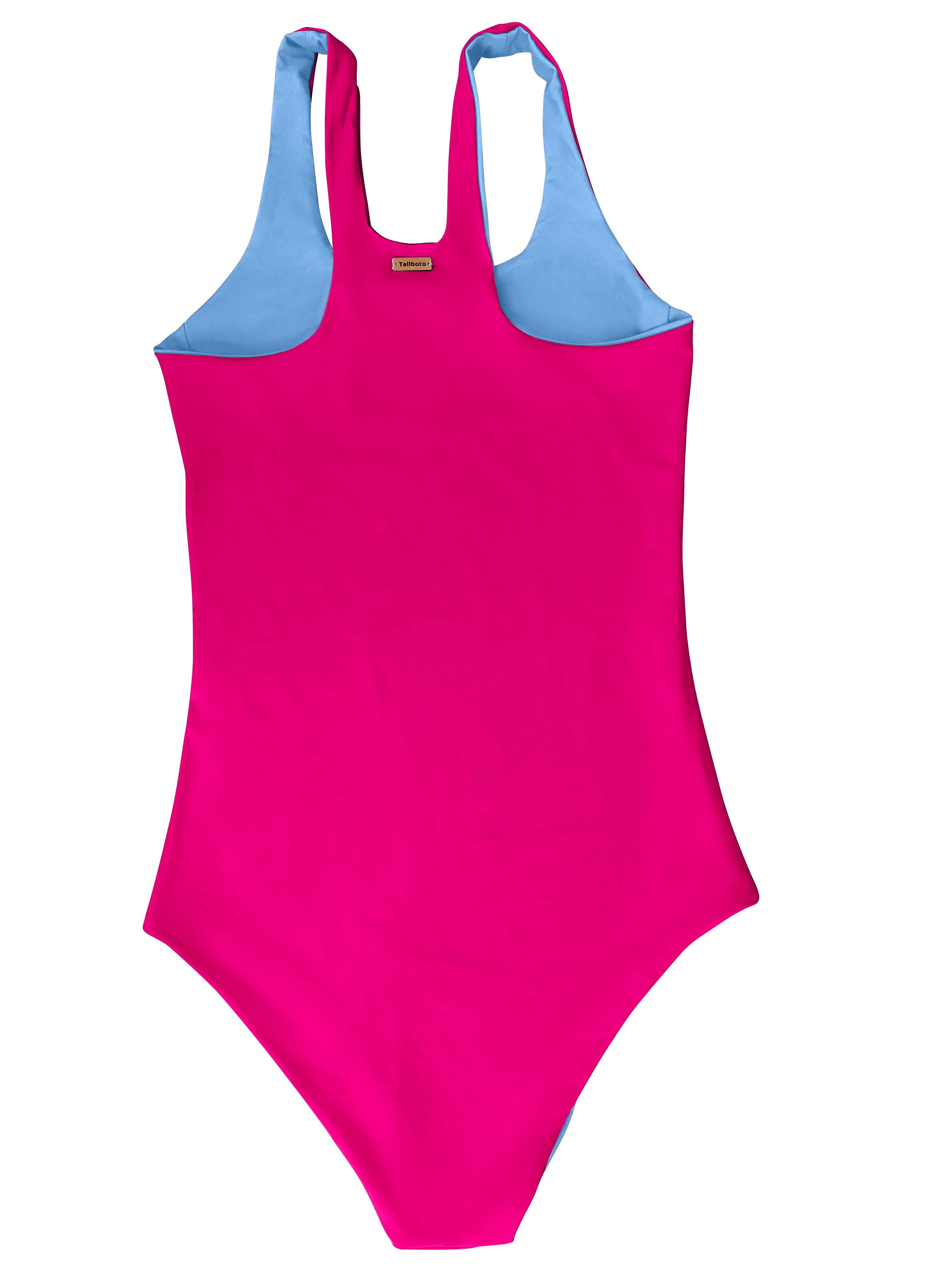 Pink Blue Reversible Longer Length Swimsuit S 3XL