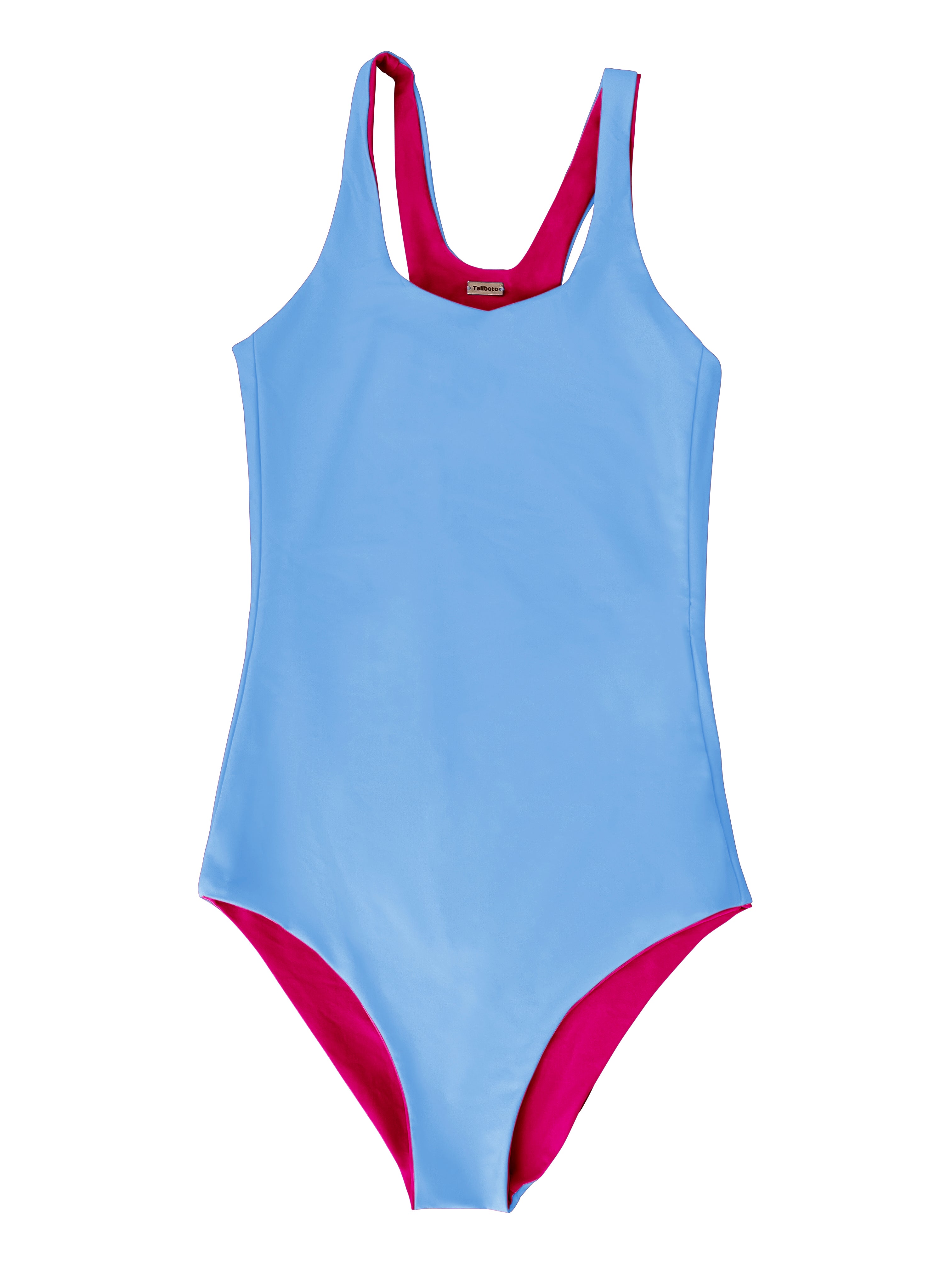 Pink Blue Reversible Longer Length Swimsuit S 3XL